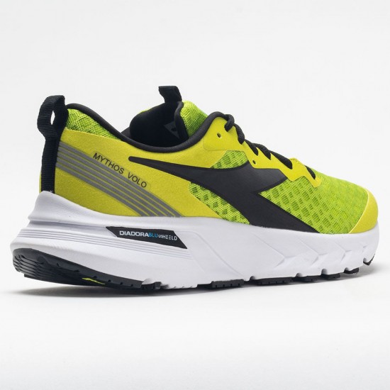Diadora Mythos Blushield Volo Men's Lime Green/Sulphur Spring/Black Diadora Mythos Blushield Volo Mens Lime Green/Sulphur Spring/Black