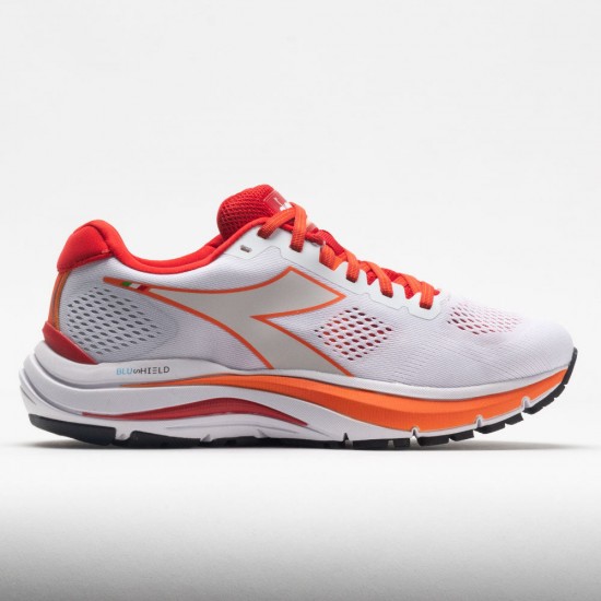 Diadora Mythos Blushield Vortice 7 Women's White/Fiery Red Diadora Mythos Blushield Vortice 7 Womens White/Fiery Red