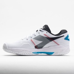 Diadora Trofeo AG Pickleball Men's White/Black/Blue Jewel