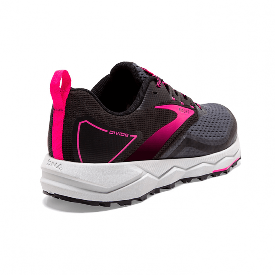 Womens Brooks Divide 2 Black/Ebony/Pink