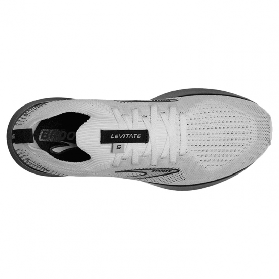 Womens Brooks Levitate Stealthfit 5 White/Grey/Black