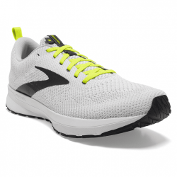 Men's Brooks Revel 5 White/Oyster/India Ink