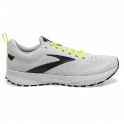 Men's Brooks Revel 5 White/Oyster/India Ink