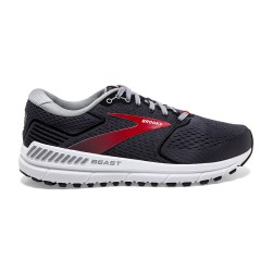 Men's Brooks Beast 20 Blackened Pearl/Black/Red