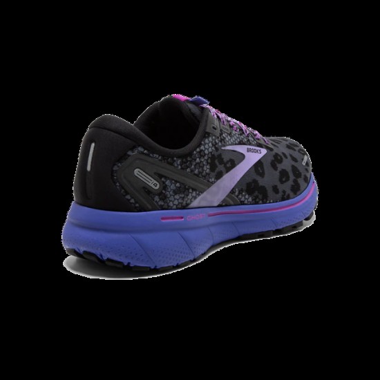 Womens Brooks Ghost 14-WX Ebony/Purple